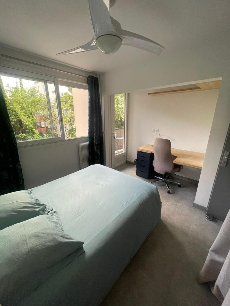 Chambre Avec Salle D'Eau Privee Dans Appartement Partage 200 M Du Tram Montpellier Exterior foto